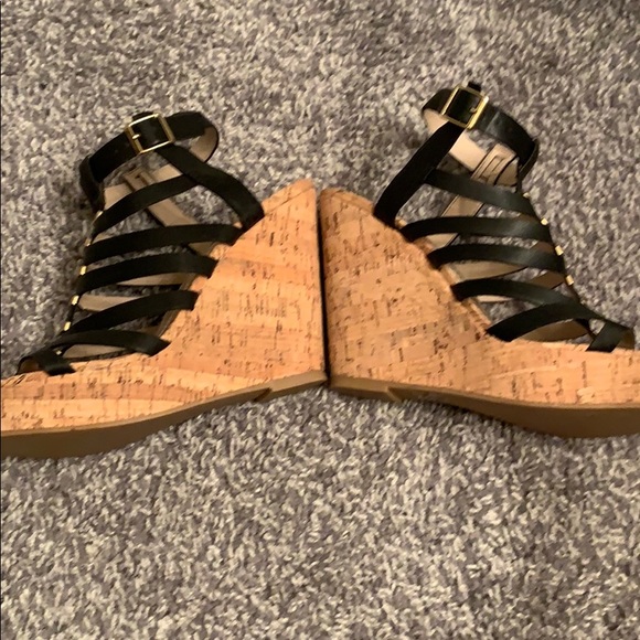 Steve Madden black platform wedge 8.5M - Picture 5 of 6